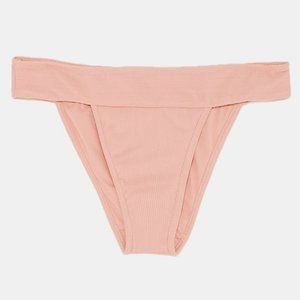 ZARA • Textured Ribbed Bikini Bottoms • SMALL
